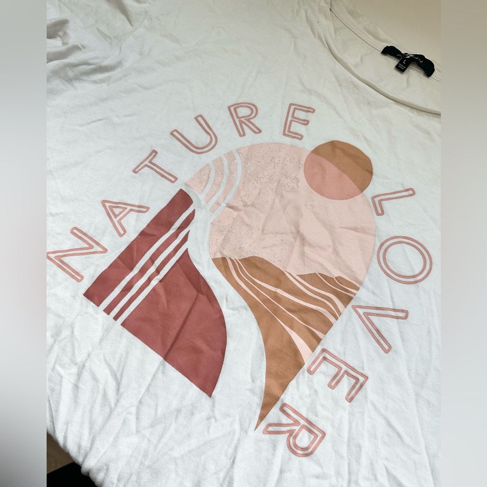 For All 7 Mankind Nature Lover Graphic T Size Large